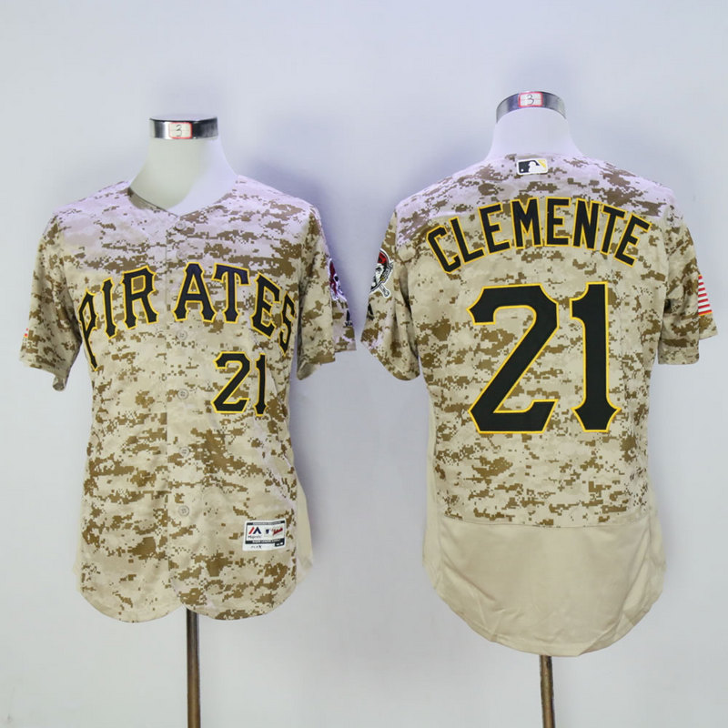 Men Pittsburgh Pirates 21 Clemente Camo Elite MLB Jerseys